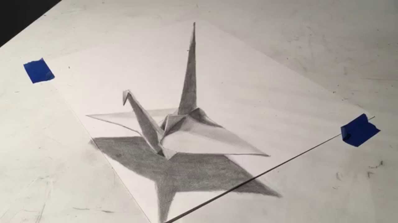 Origami Crane Drawing at GetDrawings | Free download