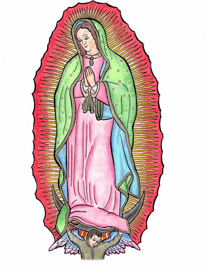 Our Lady Of Guadalupe Drawing at GetDrawings Free download
