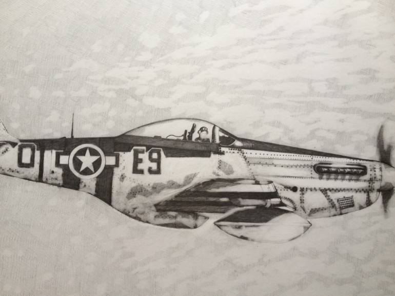 p51 mustang drawing easy