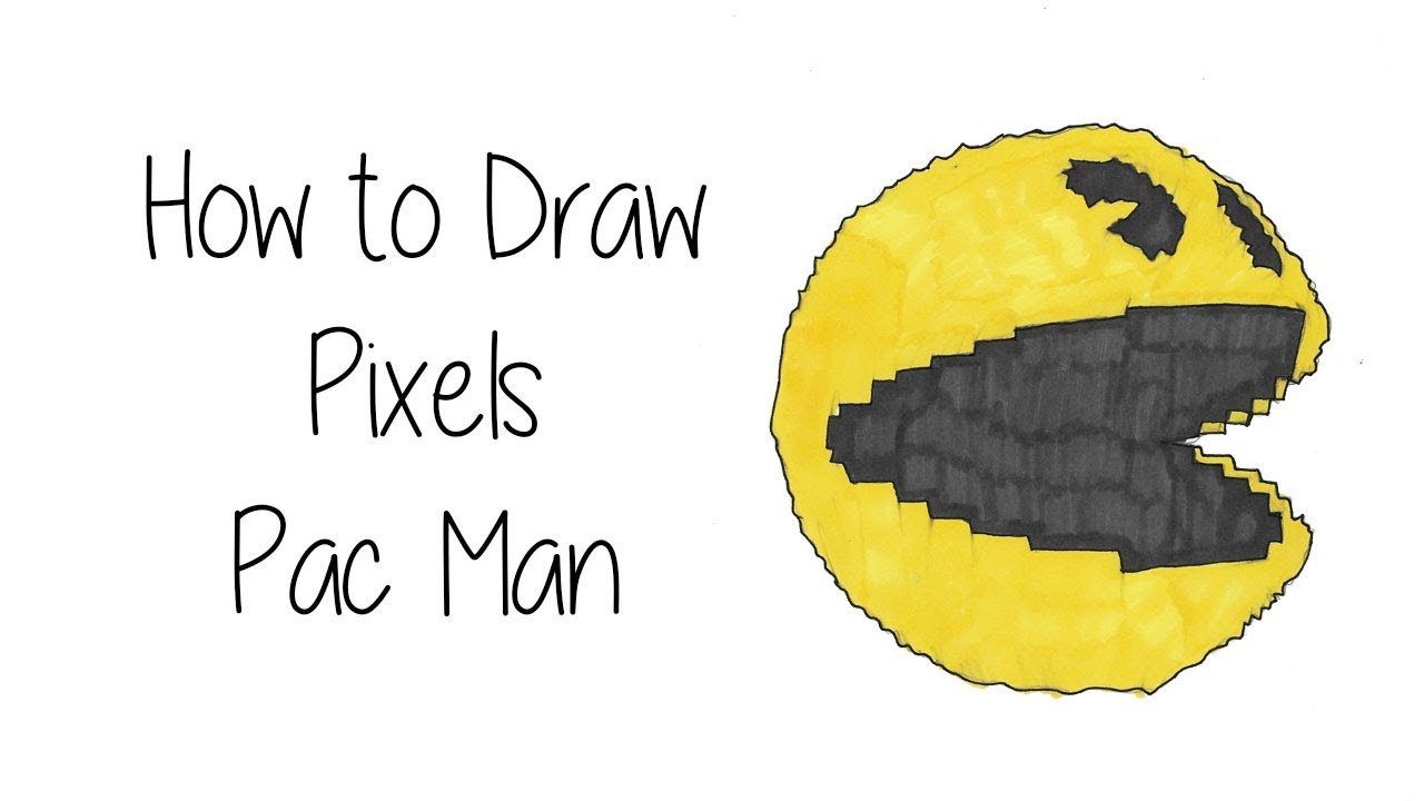 pac man video game drawing
