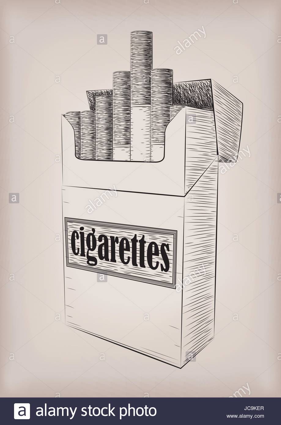 Pack Of Cigarettes Drawing at GetDrawings | Free download