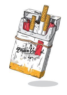 Pack Of Cigarettes Drawing at GetDrawings | Free download