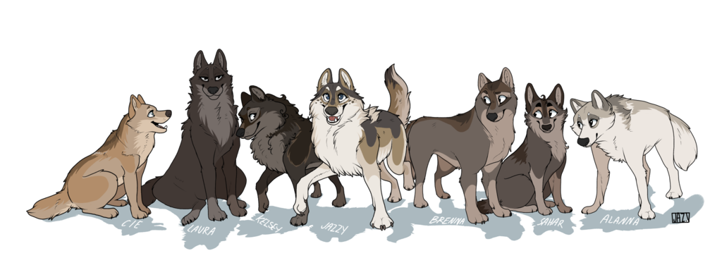 Pack Of Wolves Drawing at GetDrawings | Free download
