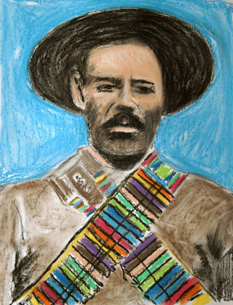 Easy General Pancho Villa Sketch Pencil Drawings with Realistic