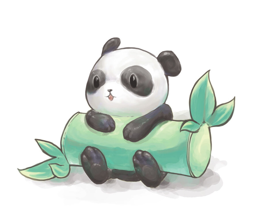 Panda Eating Bamboo Drawing at GetDrawings Free download