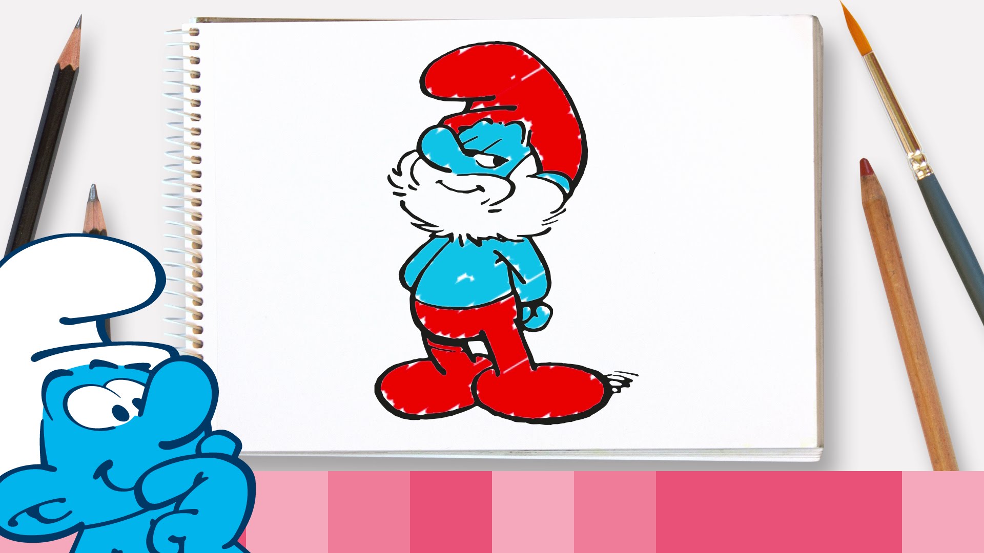 Papa Smurf Drawing at GetDrawings | Free download