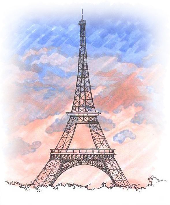 Paris Eiffel Tower Drawing at GetDrawings Free download