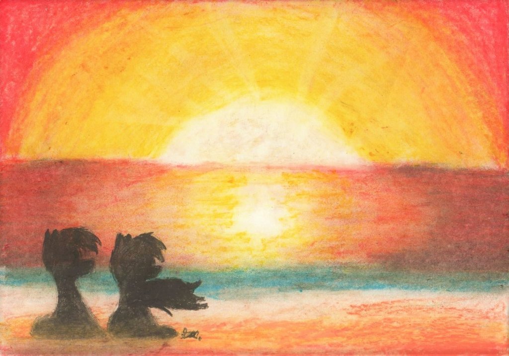 Pastel Drawing Sunset At GetDrawings | Free Download