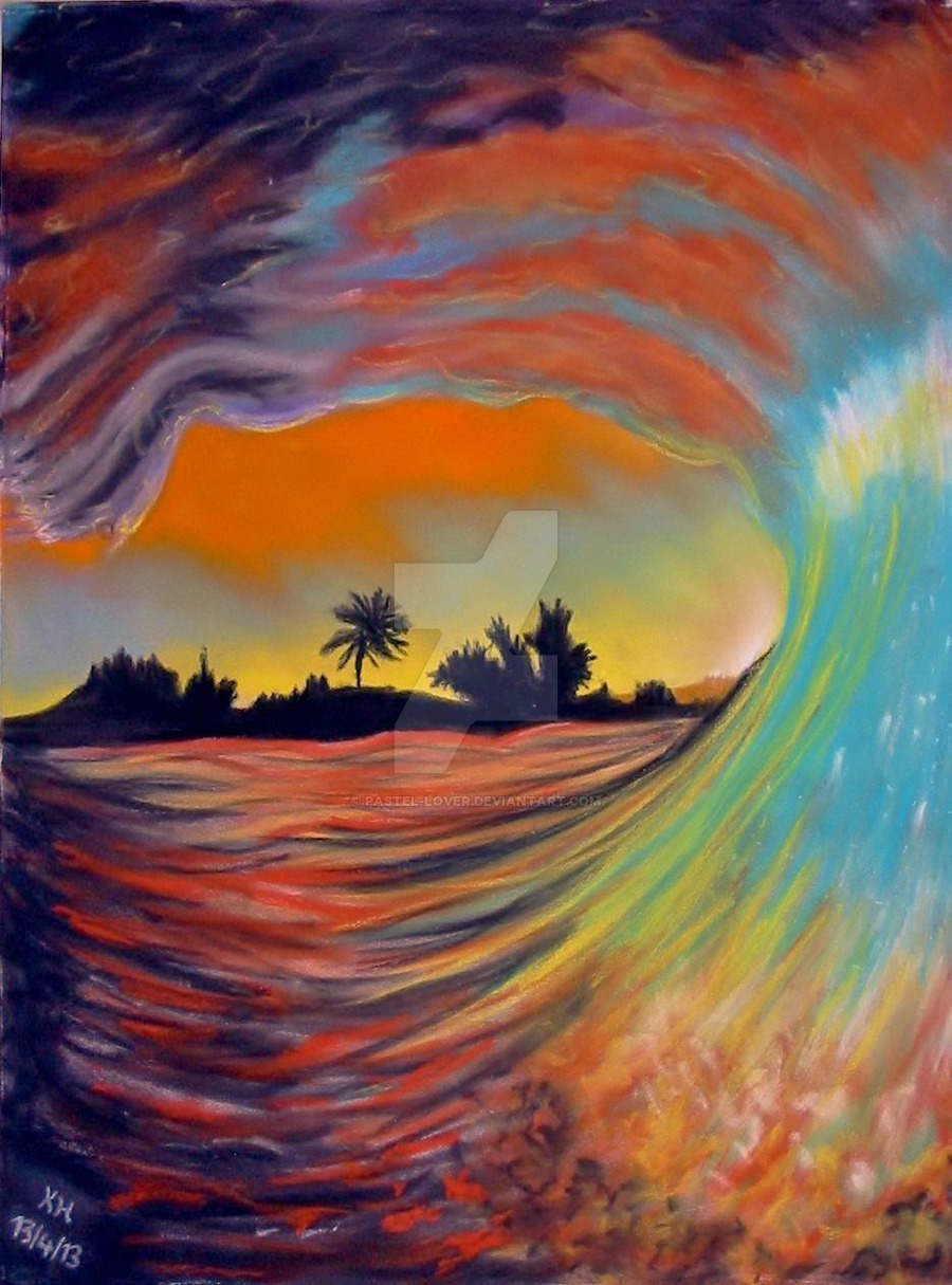 Pastel Drawing Sunset at GetDrawings Free download