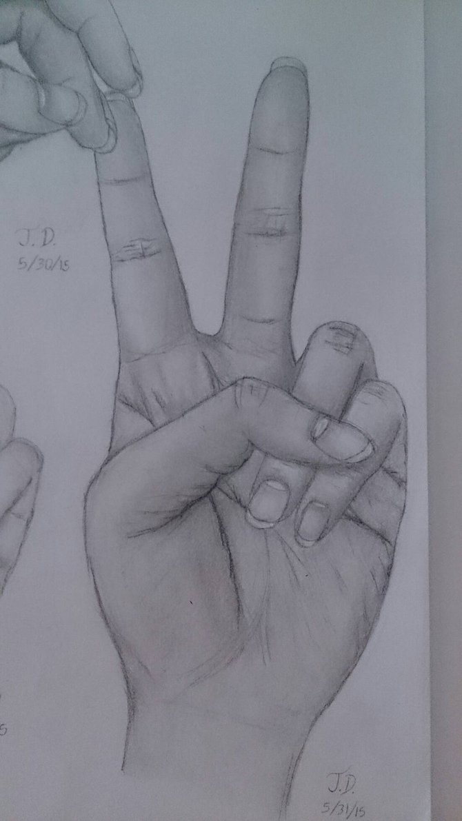 Peace Hand Drawing at GetDrawings Free download