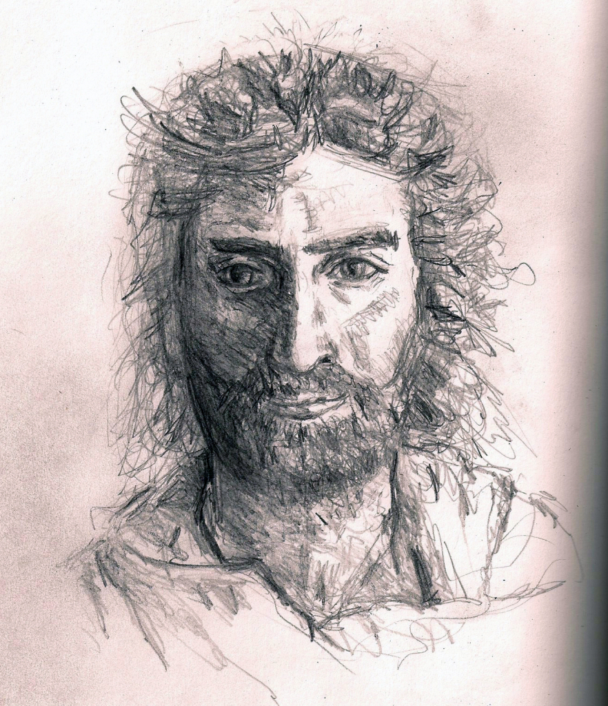Jesus Christ Pencil Sketch