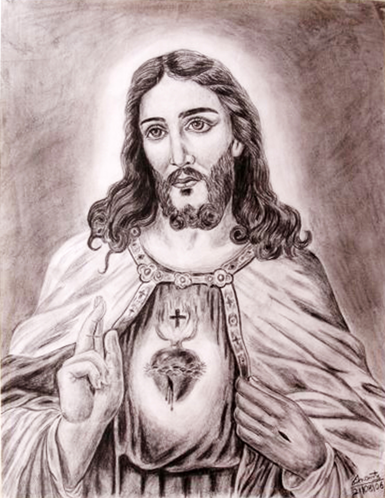 Pencil Drawing Of Jesus Christ at GetDrawings Free download