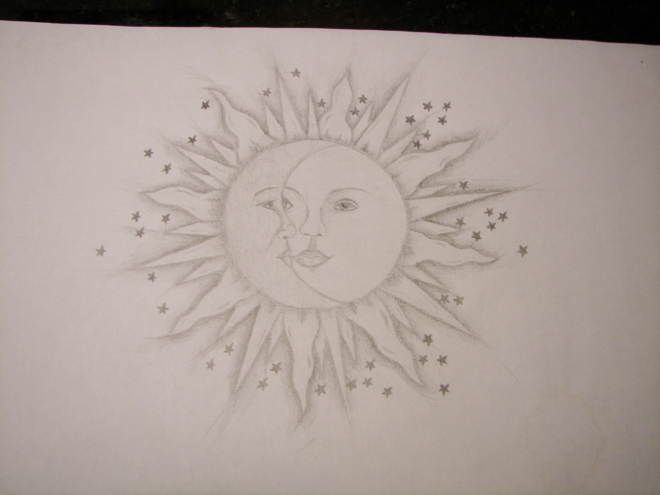 Pencil Drawing Of The Sun at GetDrawings | Free download