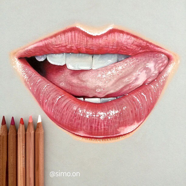 Pencil Lip Drawing At Getdrawings 