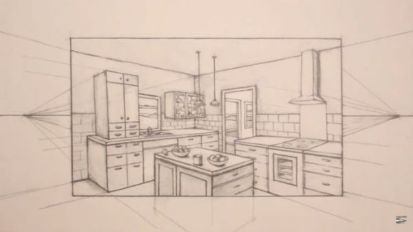 Perspective Room Drawing At Getdrawings Com Free For