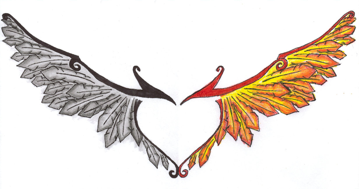 Phoenix Wings Drawing at GetDrawings Free download