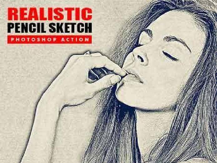 Pencil Sketch 2 Photoshop Action Free Download - pencildrawing2019