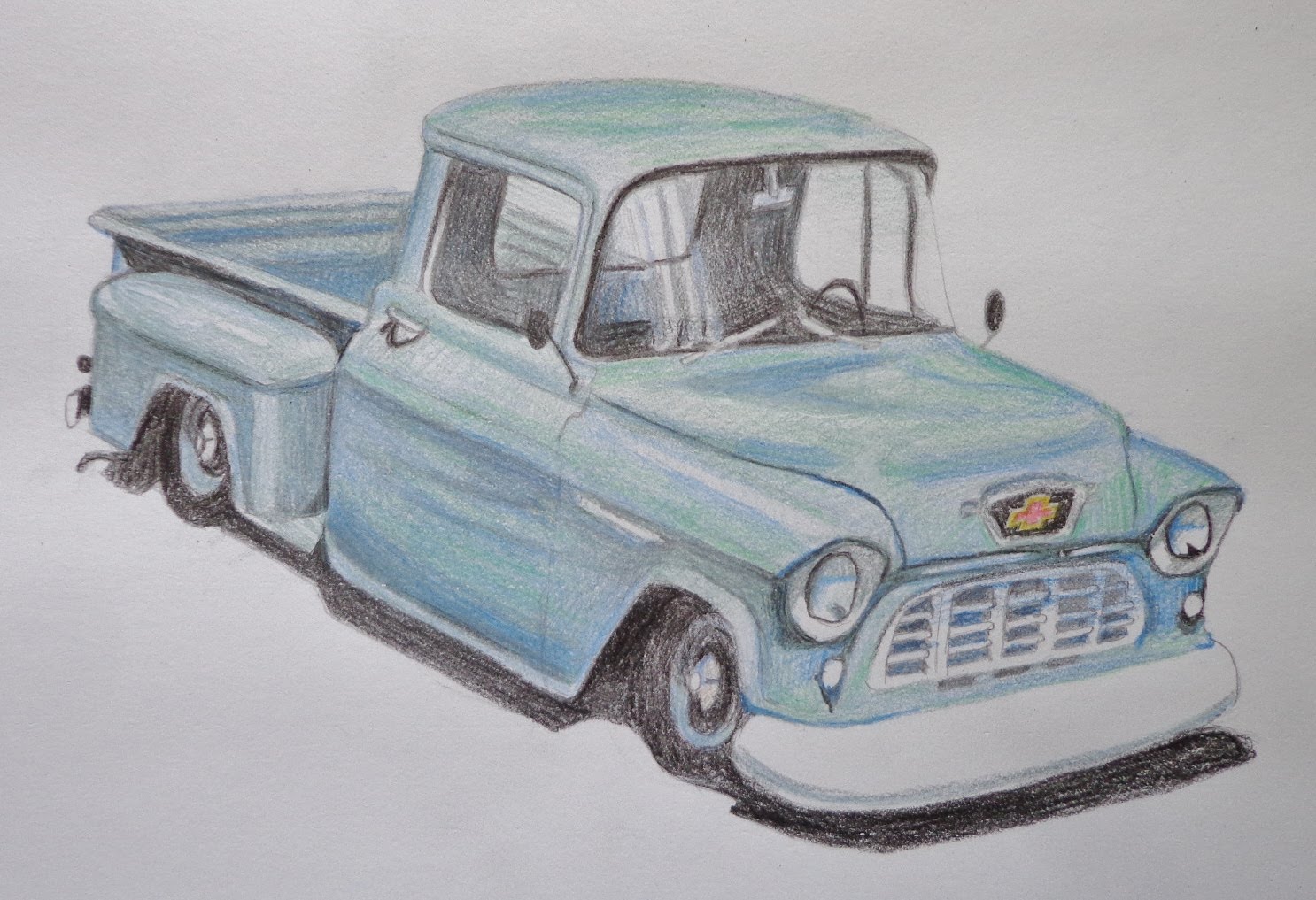1486x1017 Speed Drawing Of A Truck.