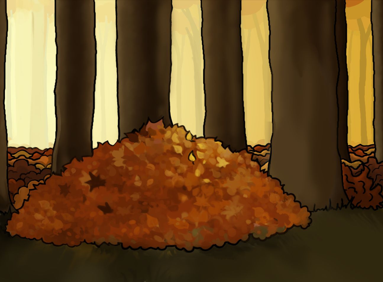 Pile Of Leaves Drawing at GetDrawings Free download