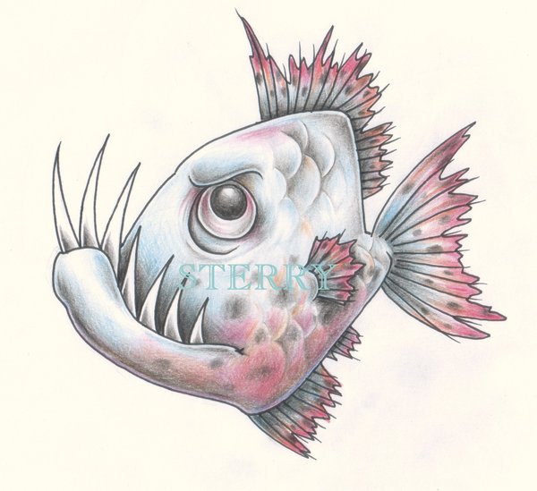 Piranha Drawing at GetDrawings | Free download