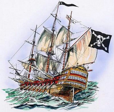 Pirate Boat Drawing at GetDrawings | Free download