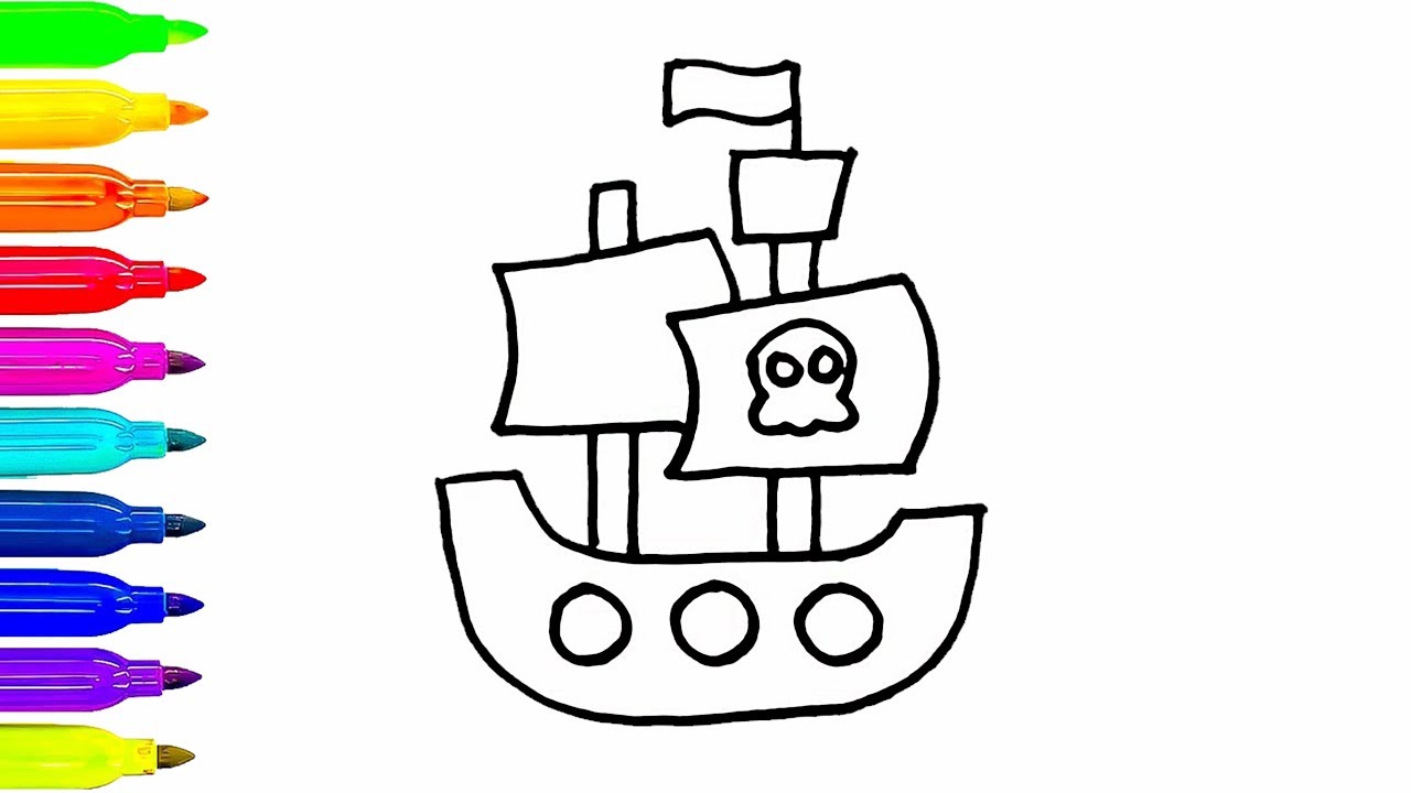 Pirate Boat Drawing at GetDrawings Free download