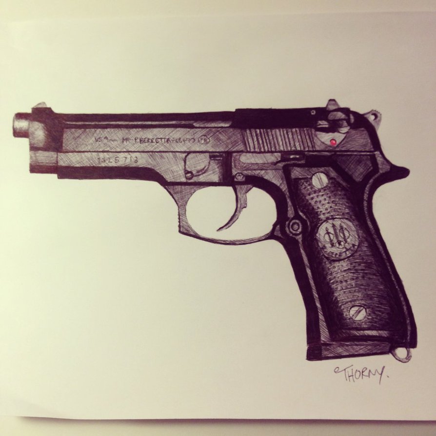 Pistol Drawing at GetDrawings Free download