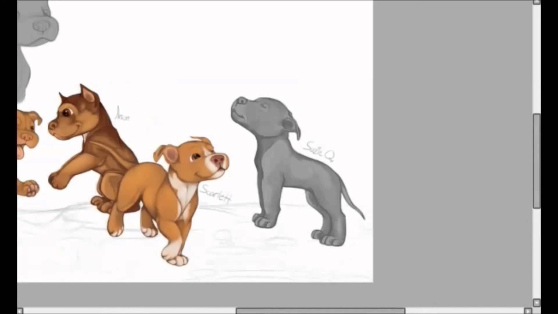 Pitbull Puppies Drawing at GetDrawings | Free download