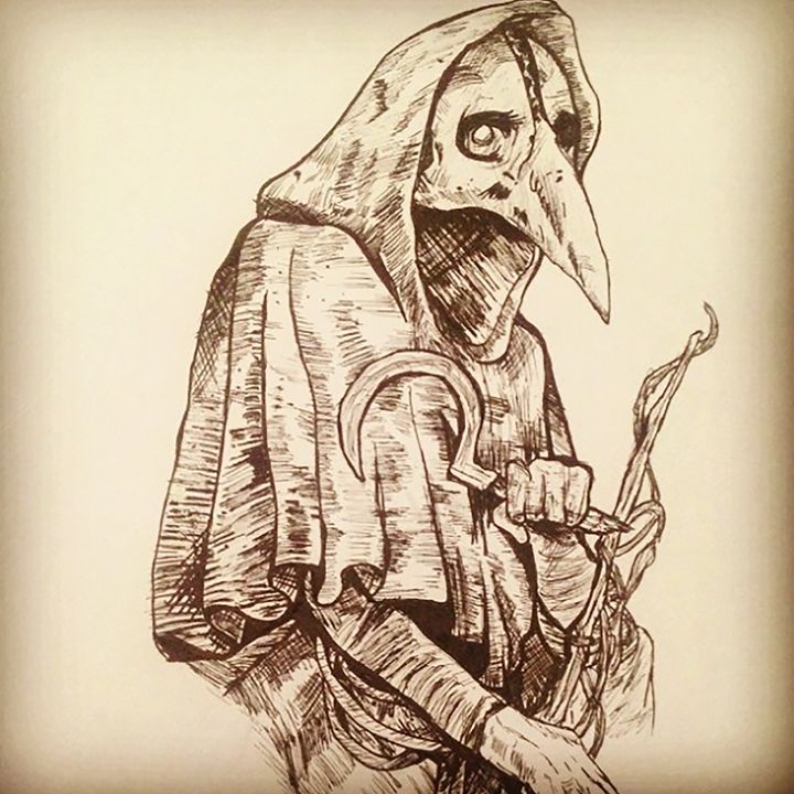 Plague Doctor Drawing at GetDrawings Free download