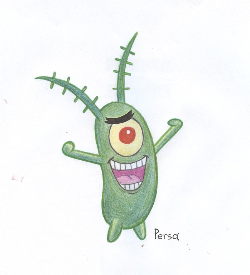 Creative Plankton Drawing Sketch for Kids