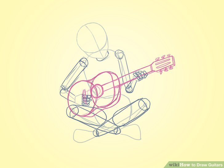 Playing Guitar Drawing at GetDrawings | Free download
