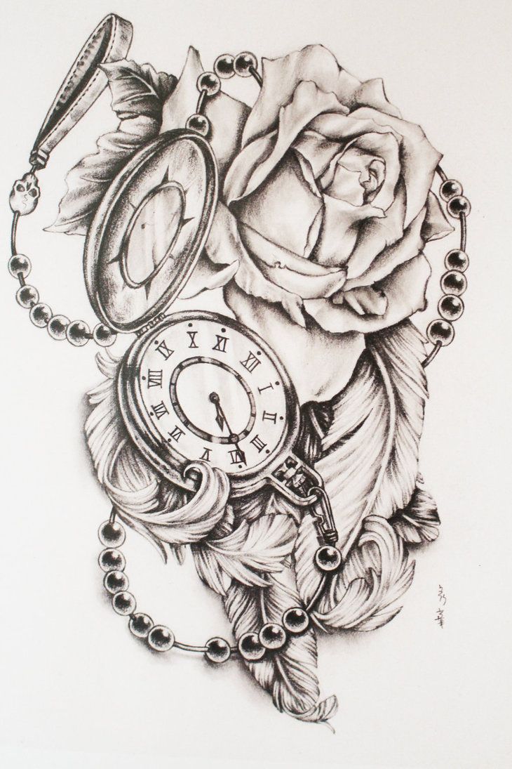 Pocket Watch Tattoo Drawing at GetDrawings Free download