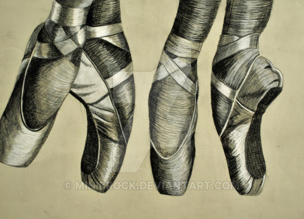 Pointe Shoes Drawing at GetDrawings | Free download