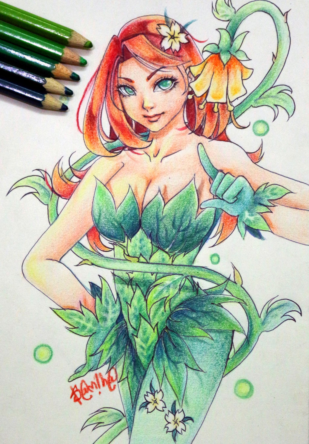 Poison Ivy Drawing at GetDrawings | Free download