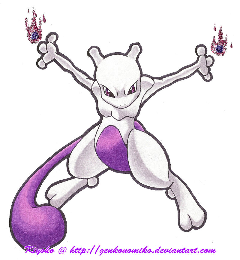 Pokemon Mewtwo Drawing at GetDrawings Free download