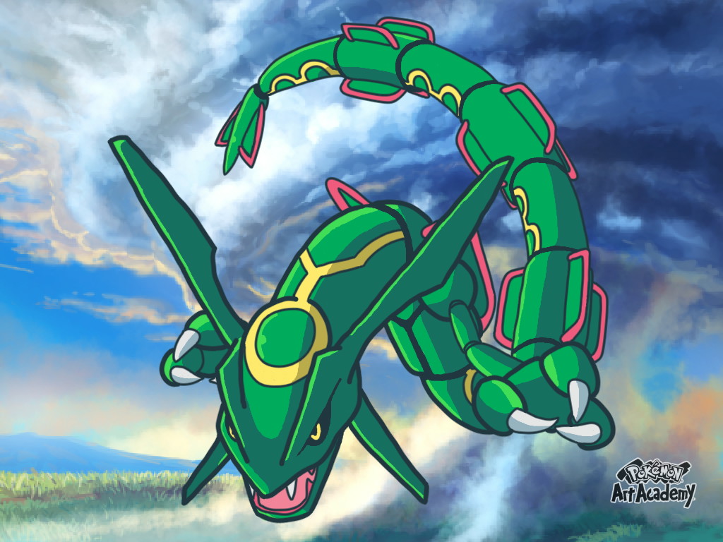 Pokemon Rayquaza Drawing at GetDrawings | Free download