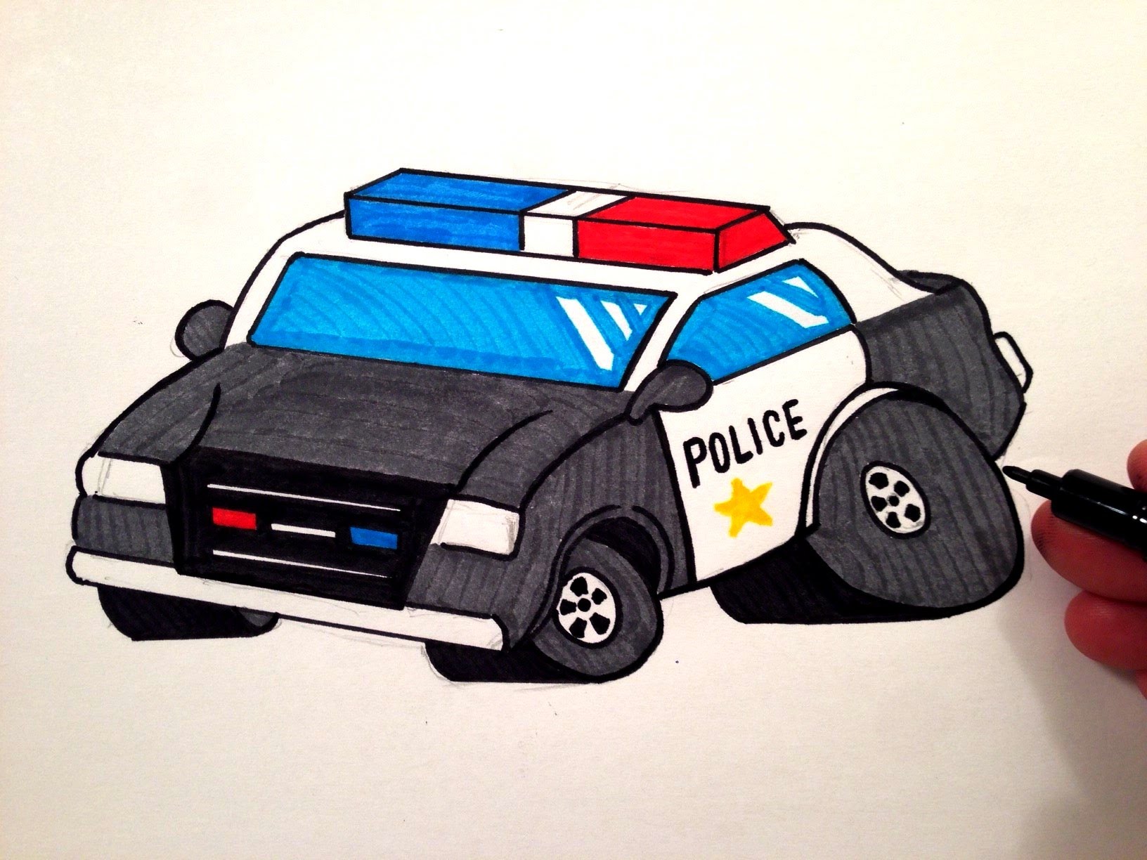 Рисовать полицейскую машину