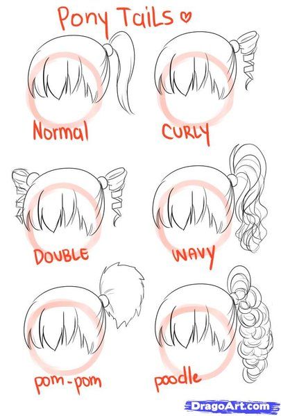 Ponytails Drawing At Getdrawings Free Download