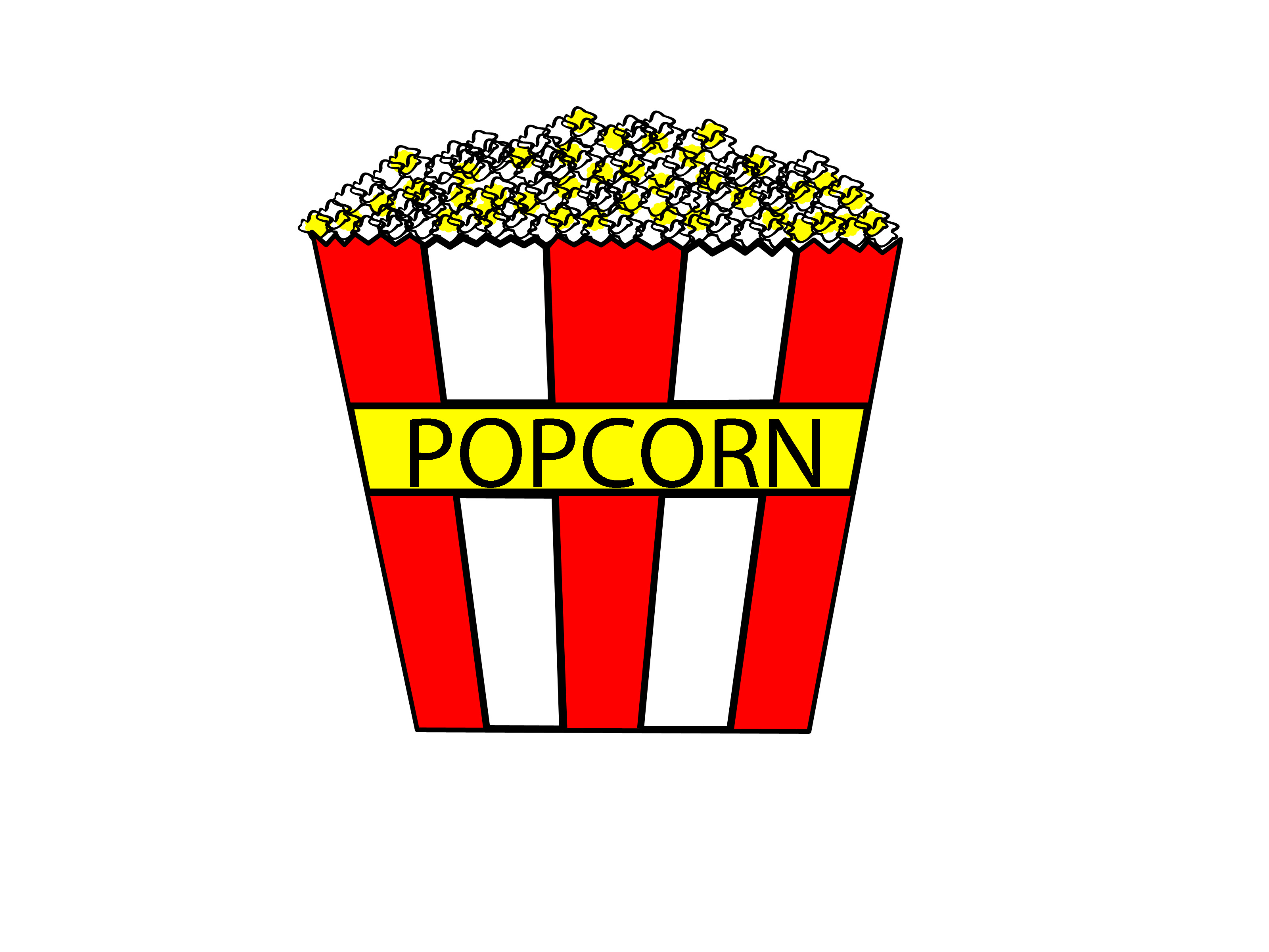 Popcorn Box Drawing at GetDrawings Free download