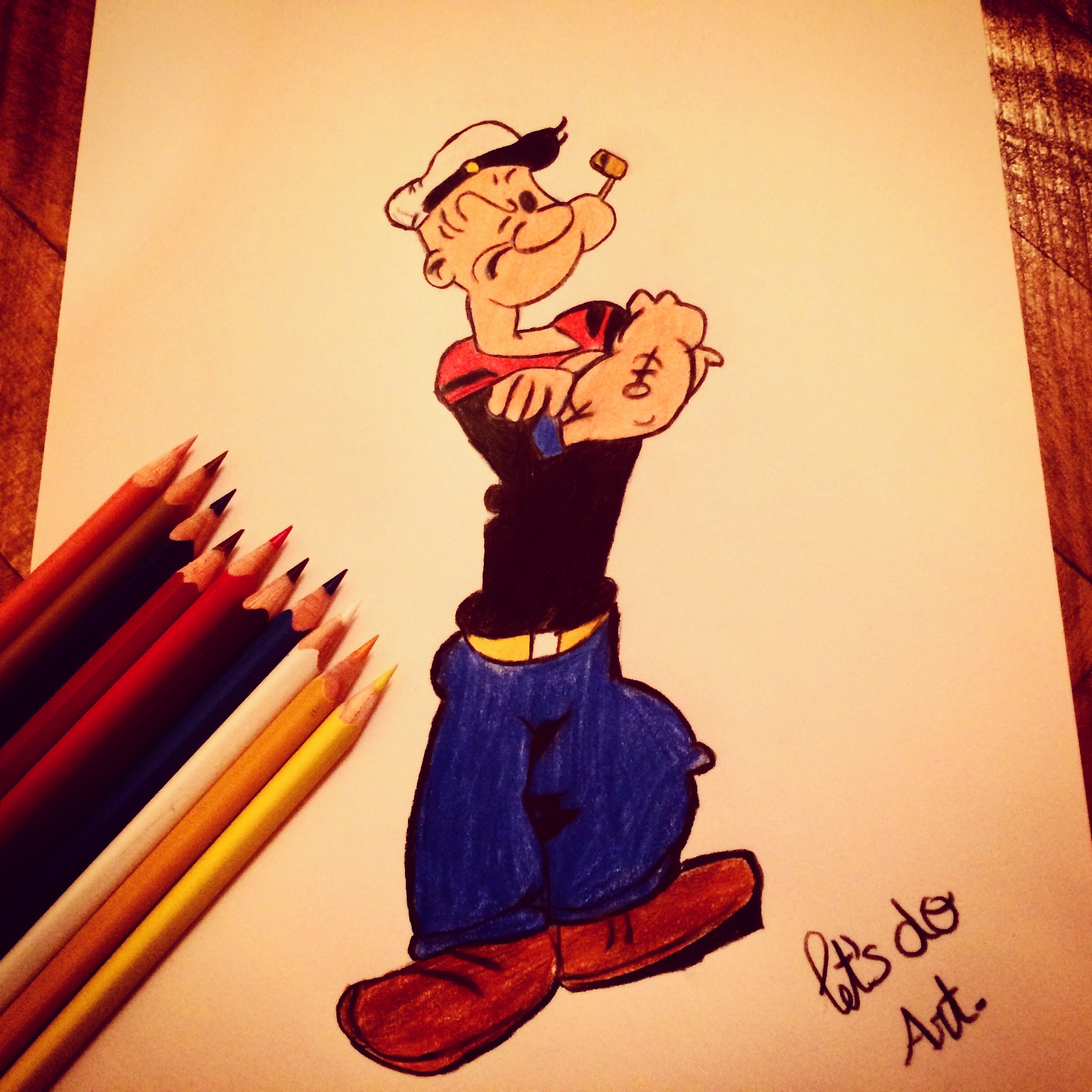 Popeye Drawing at GetDrawings Free download