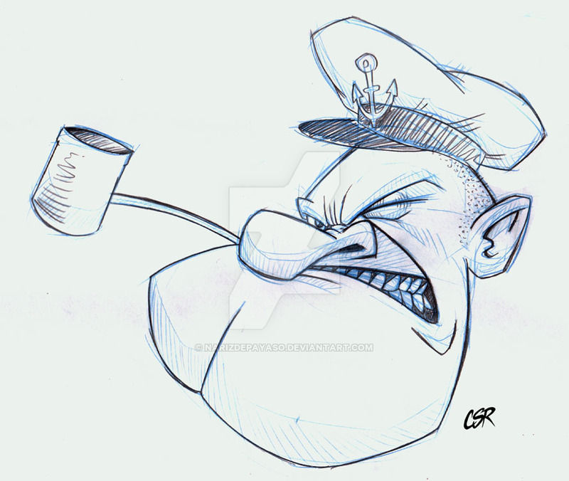 Popeye The Sailor Man Drawing at GetDrawings | Free download