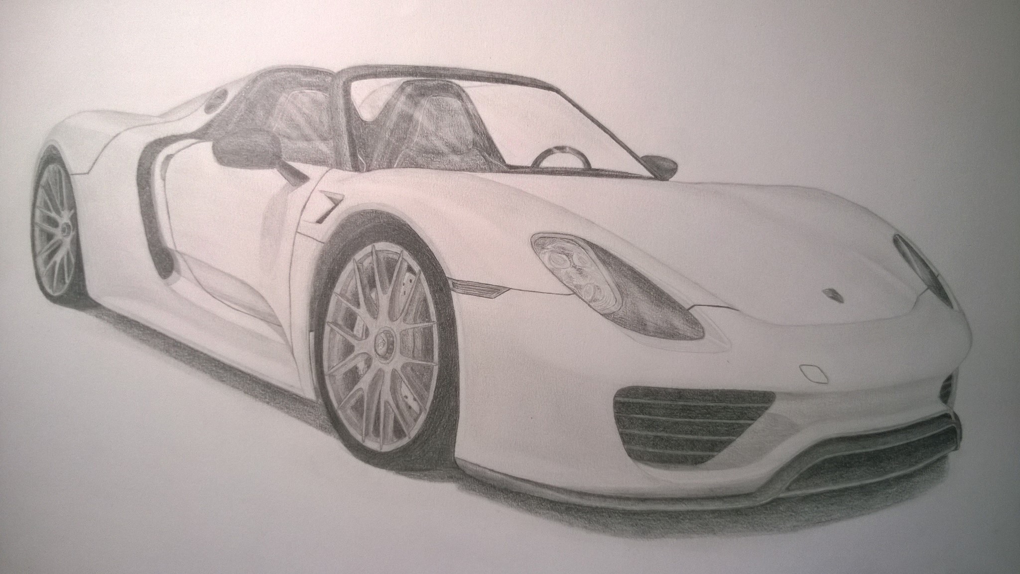 Porsche 918 Spyder Drawing at GetDrawings Free download