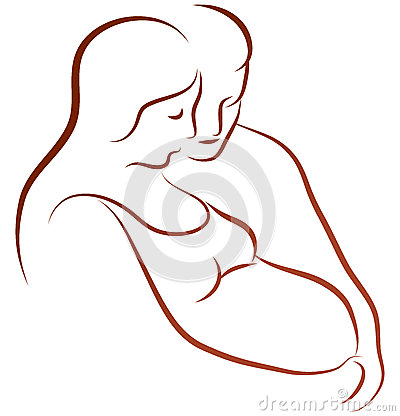 Pregnant Lady Drawing at GetDrawings | Free download
