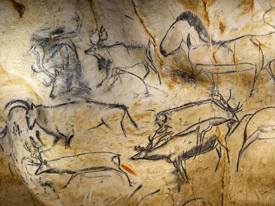 cave-painitings-prehistoric-art-dunbar-cave-paleolithic-period-art