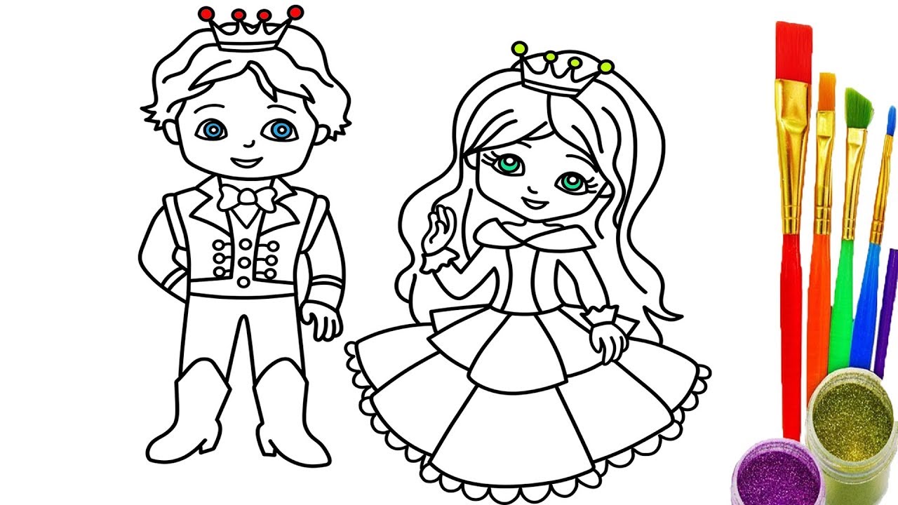 Prince And Princess Drawing at GetDrawings | Free download