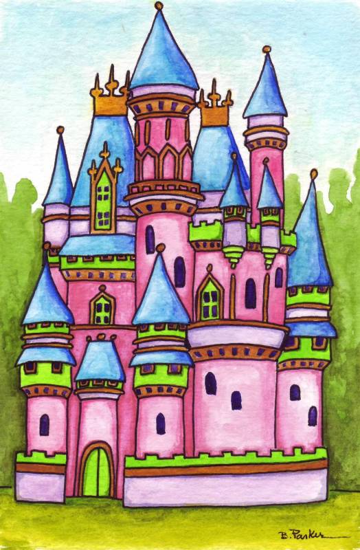 Princess Castle Drawing at GetDrawings Free download