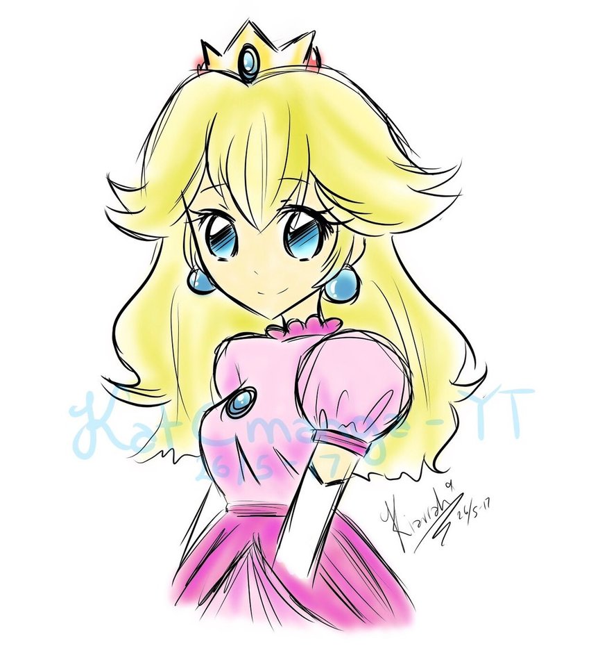 Princess Peach Drawing at GetDrawings | Free download