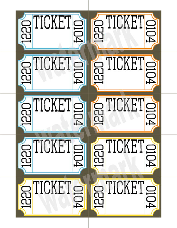 Printable Drawing Tickets At GetDrawings Free Download