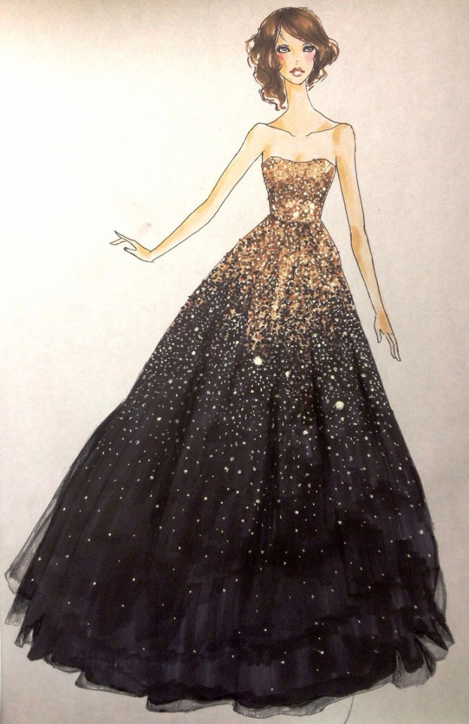 Prom Dress Drawing at GetDrawings Free download