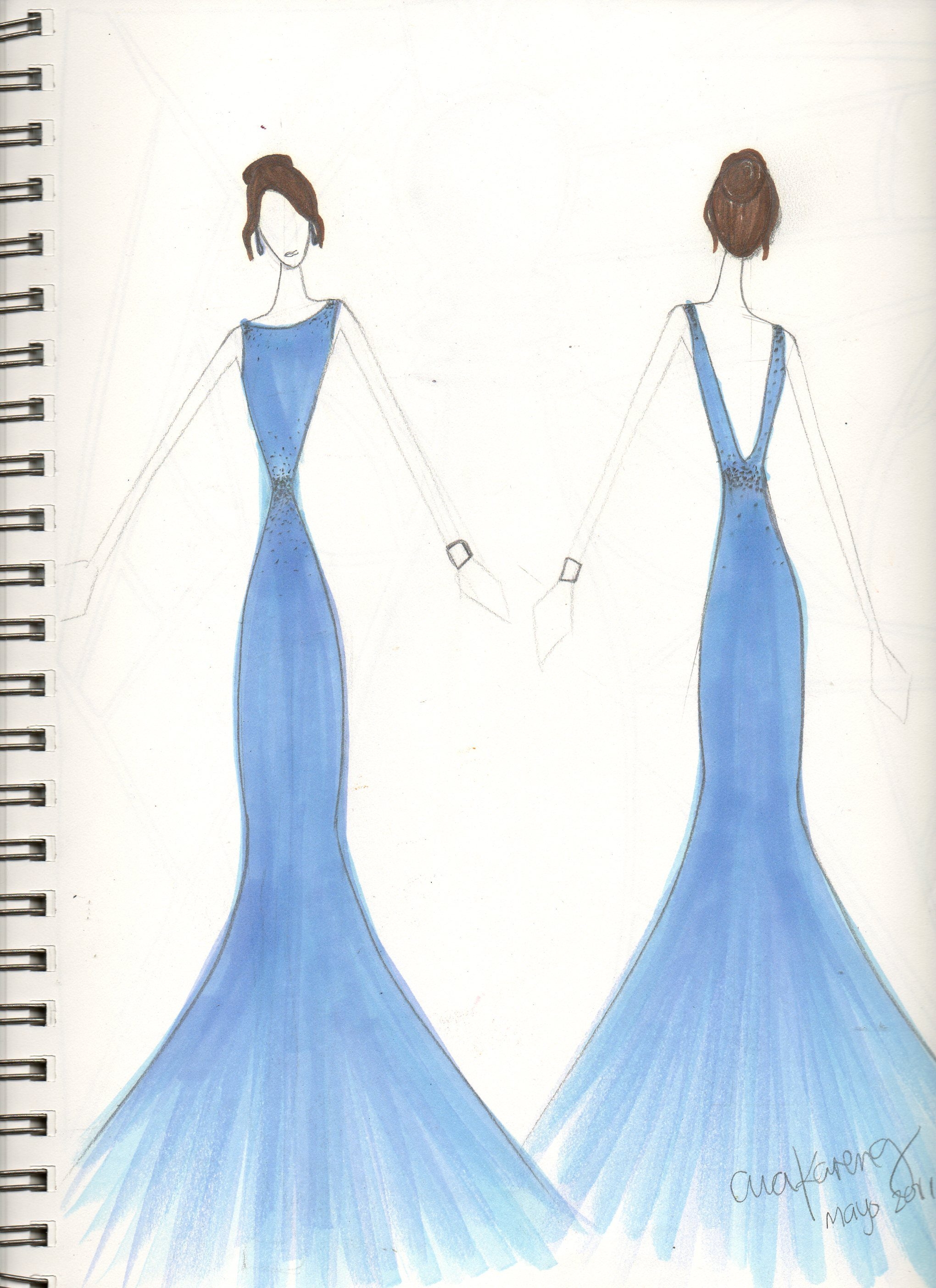 Prom Dress Drawing at GetDrawings Free download